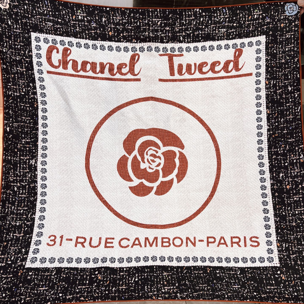 Chanel 100% silk 90cm square scarf!  