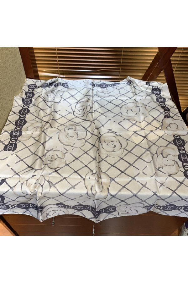 Chanel 100% silk 90cm square scarf!  