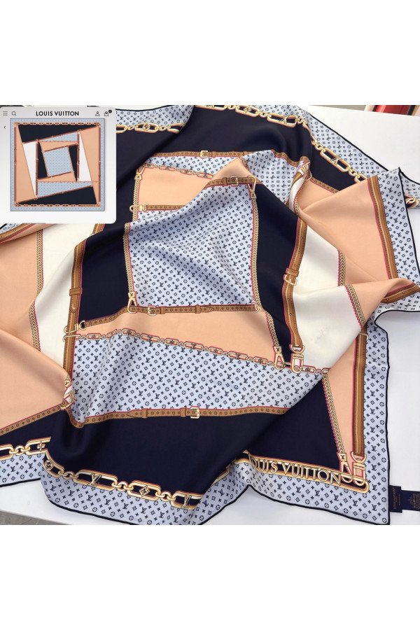 Louis Vuitton 100% Mulberry Silk 90cm Scarf!  