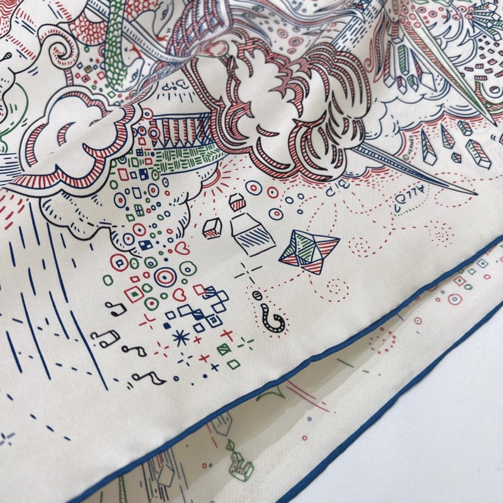 Hermès 90cm 100% Pure Silk Square Scarf!