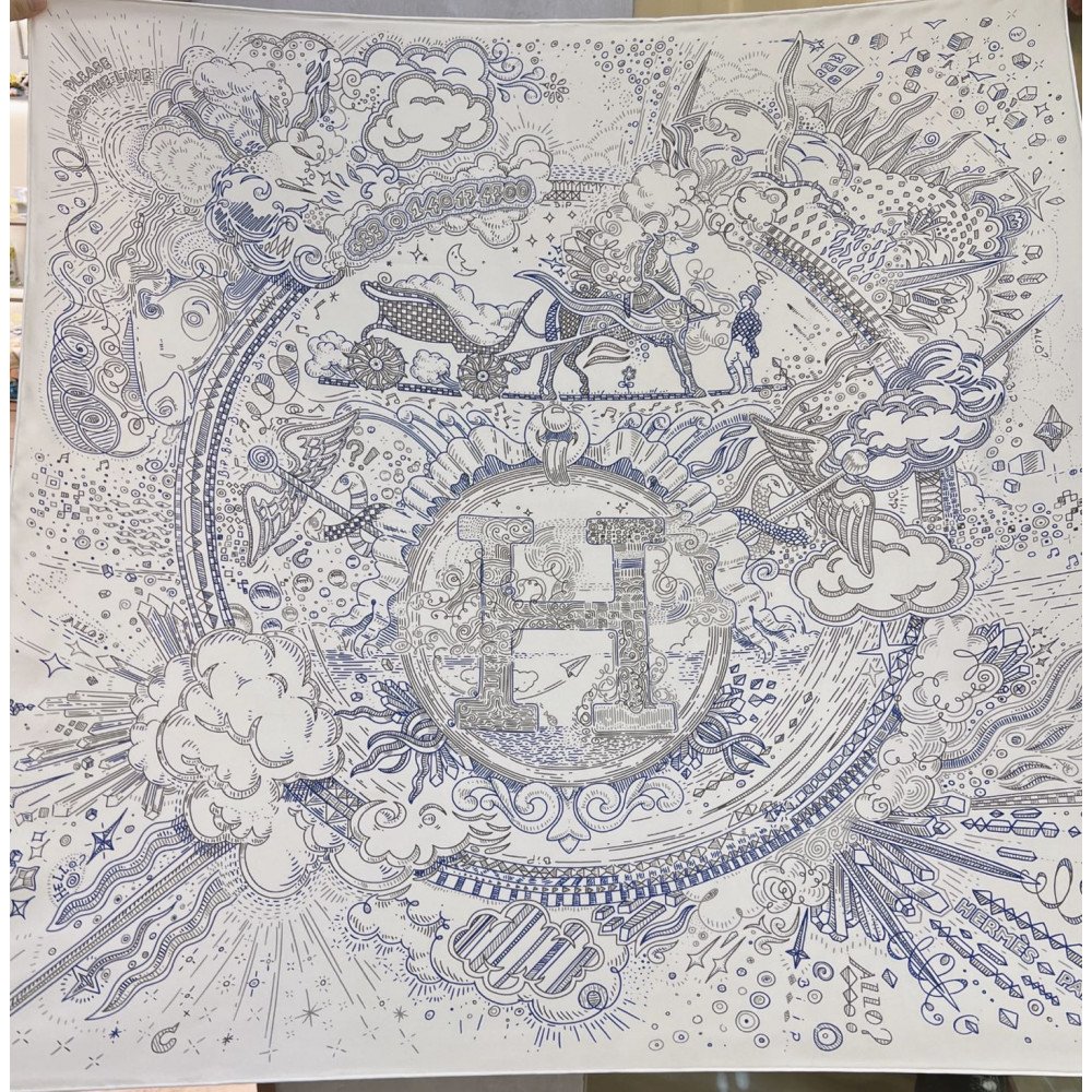 Hermès 90cm 100% Pure Silk Square Scarf! Hermès 90cm 100% Pure Silk Square Scarf!