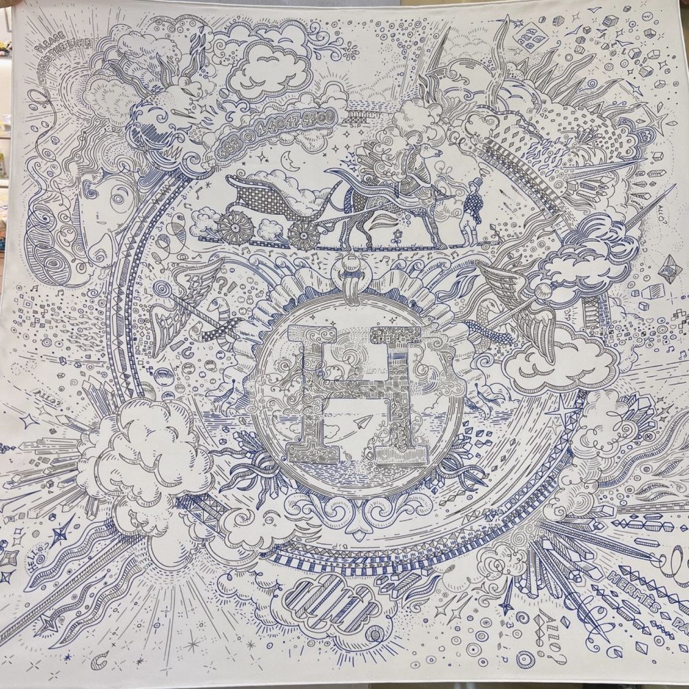 Hermès 90cm 100% Pure Silk Square Scarf! Hermès 90cm 100% Pure Silk Square Scarf!