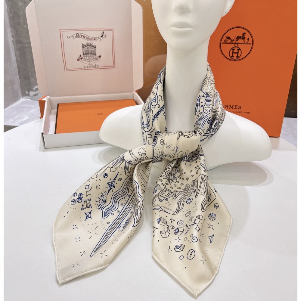 Hermès 90cm 100% Pure Silk Square Scarf! Hermès 90cm 100% Pure Silk Square Scarf!