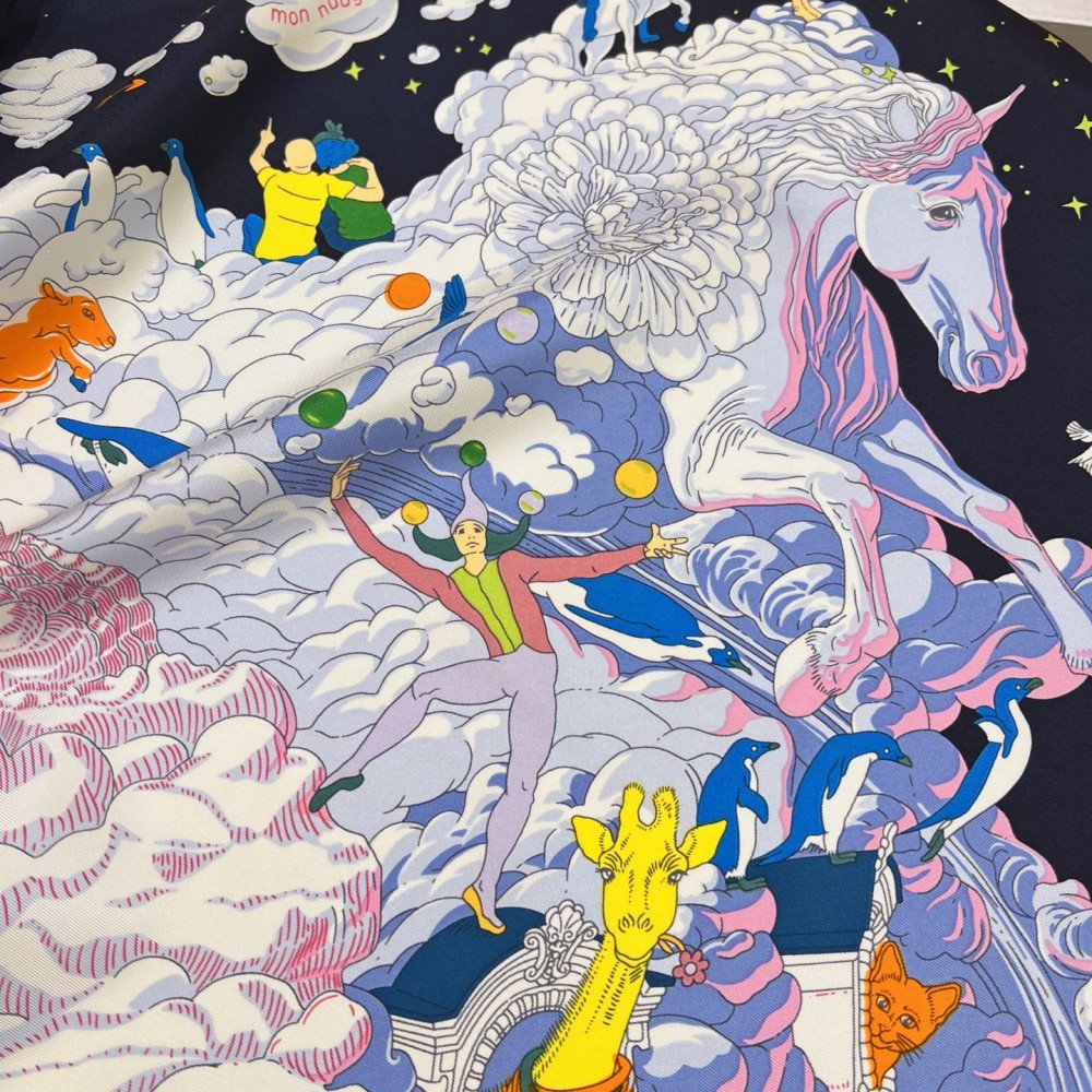 Hermès 90cm 100% Pure Silk Square Scarf!