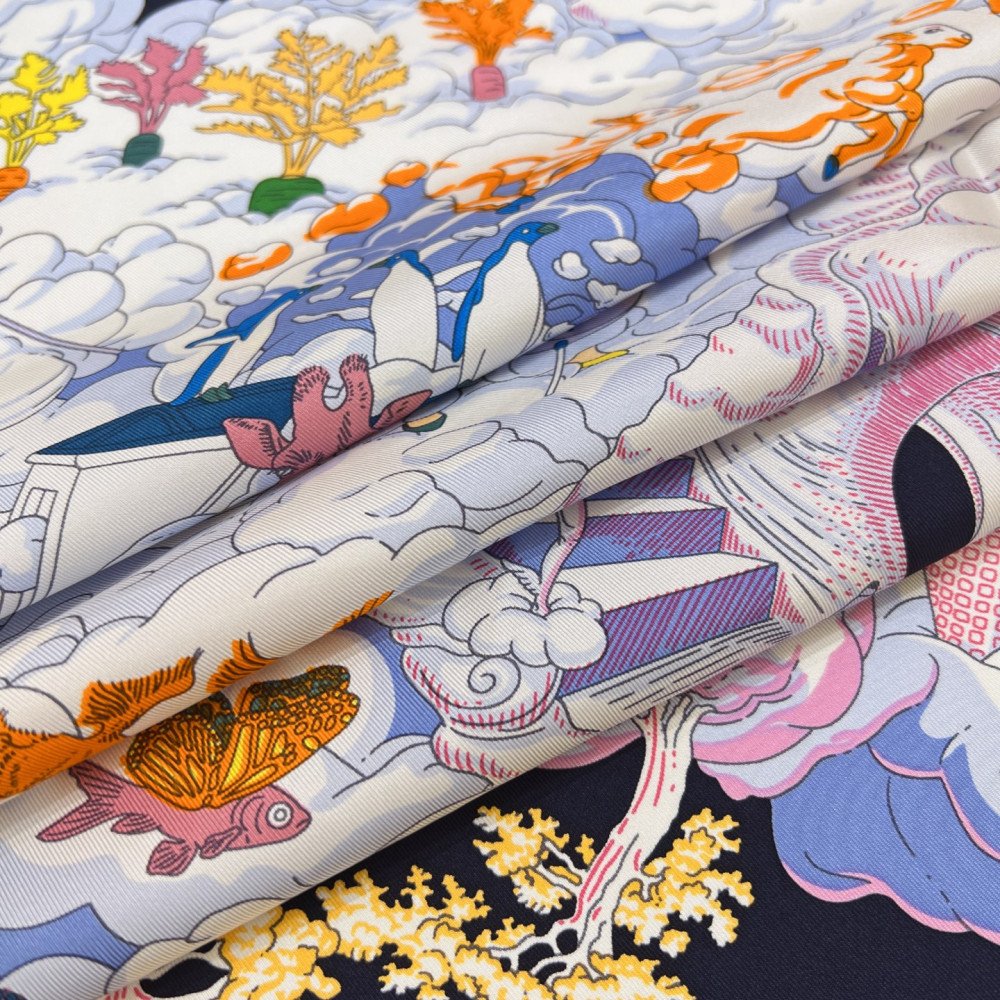 Hermès 90cm 100% Pure Silk Square Scarf!