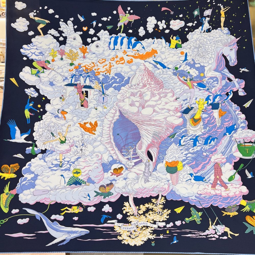 Hermès 90cm 100% Pure Silk Square Scarf!