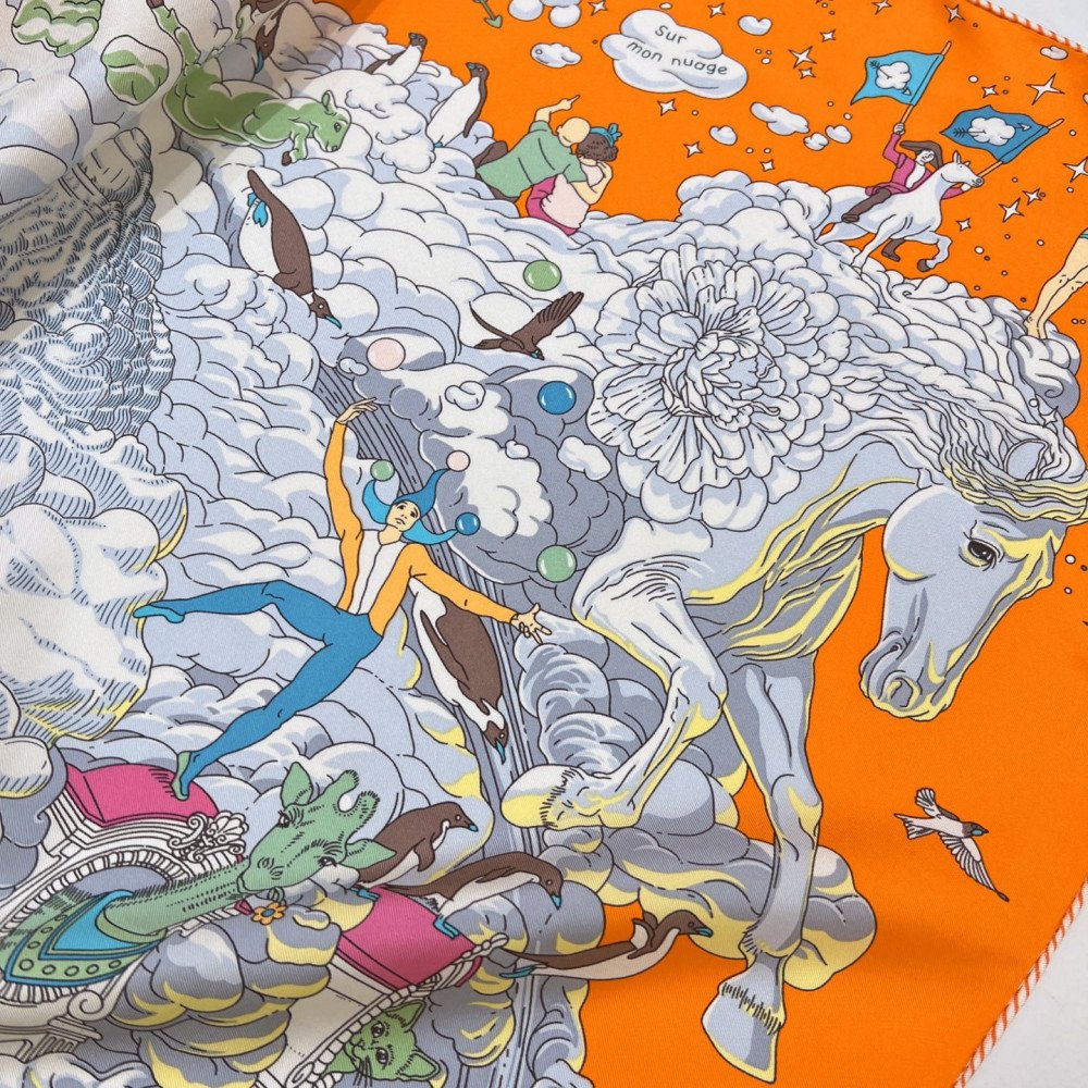 Hermès 90cm 100% Pure Silk Square Scarf!