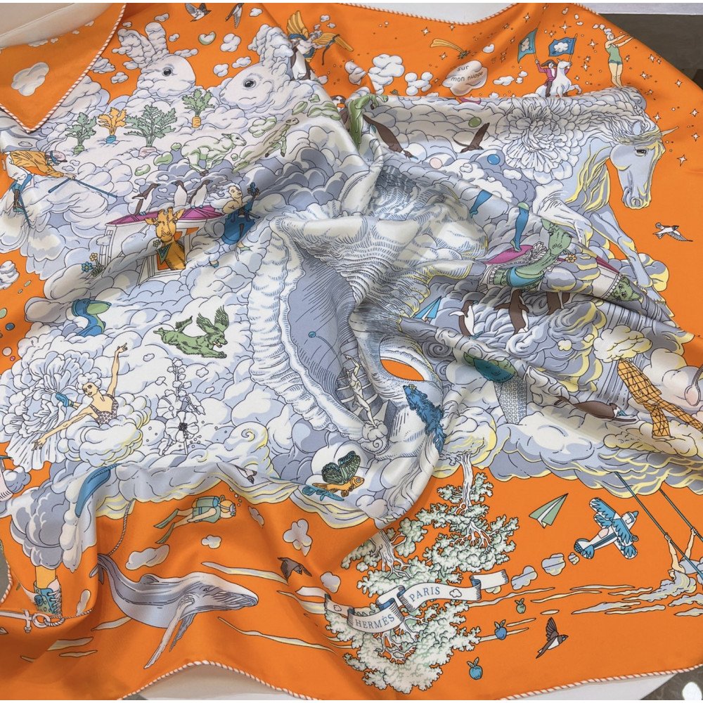 Hermès 90cm 100% Pure Silk Square Scarf!