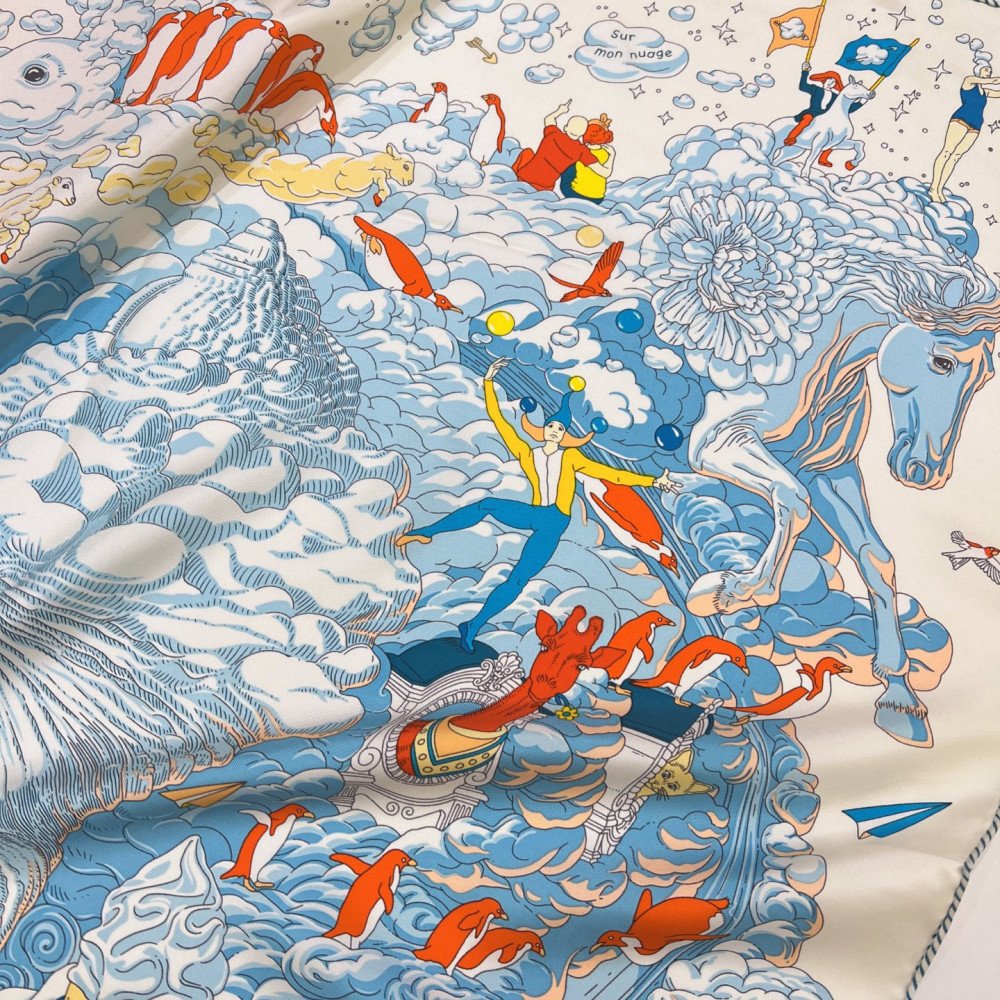 Hermès 90cm 100% Pure Silk Square Scarf!