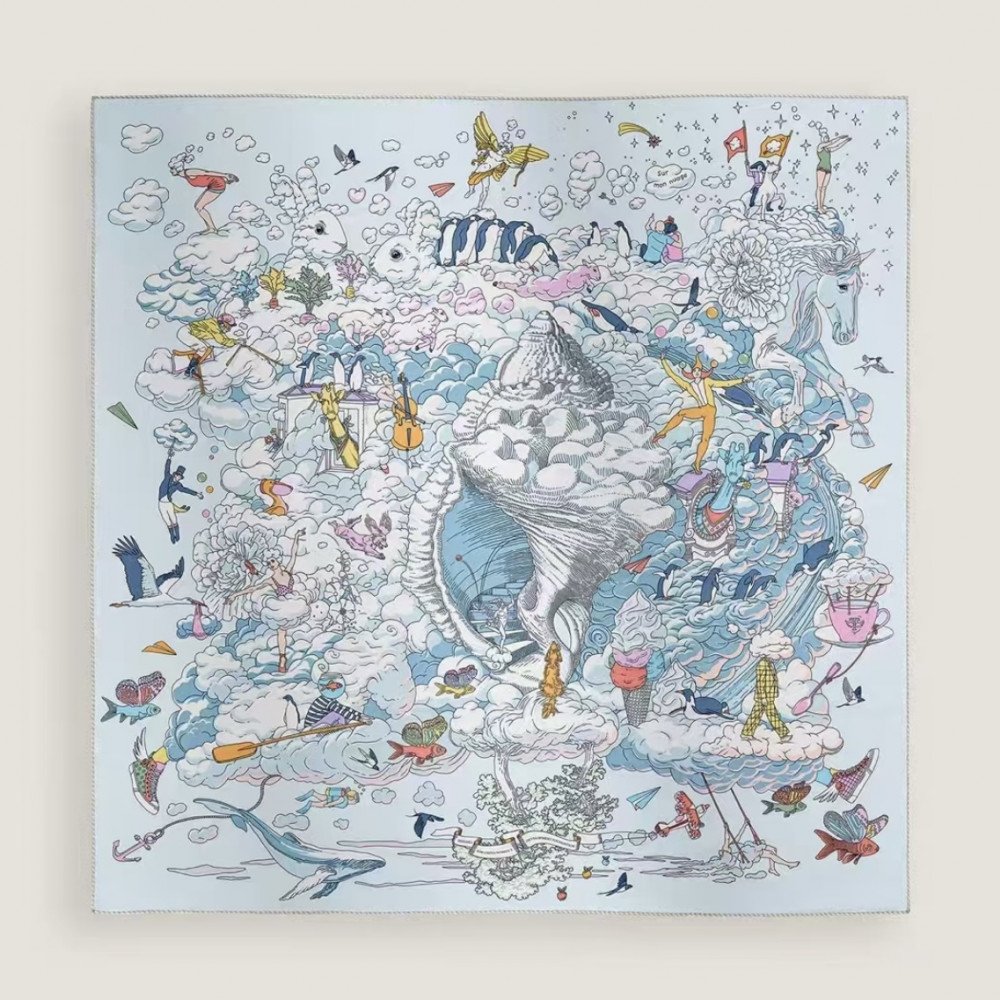 Hermès 90cm 100% Pure Silk Square Scarf!