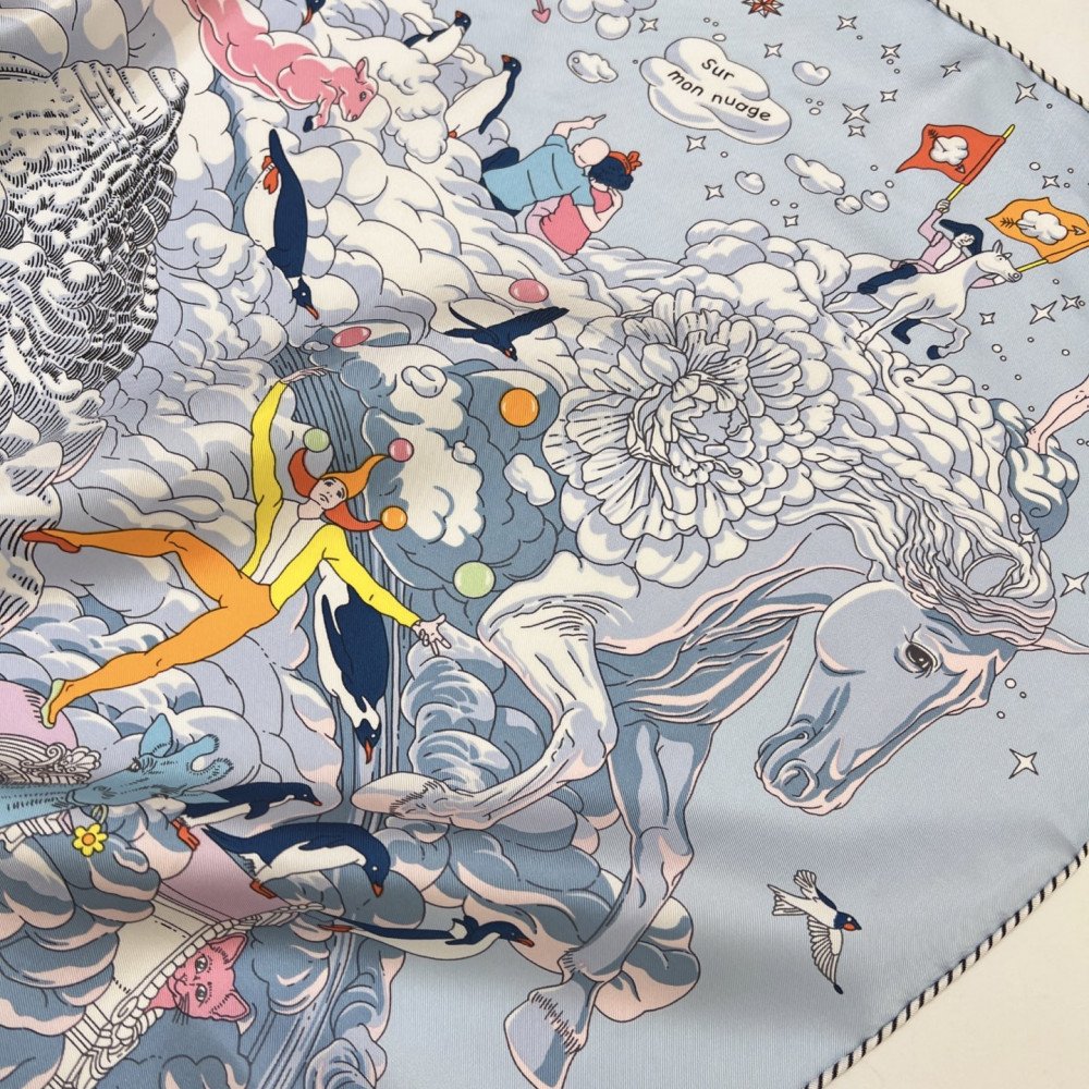 Hermès 90cm 100% Pure Silk Square Scarf!