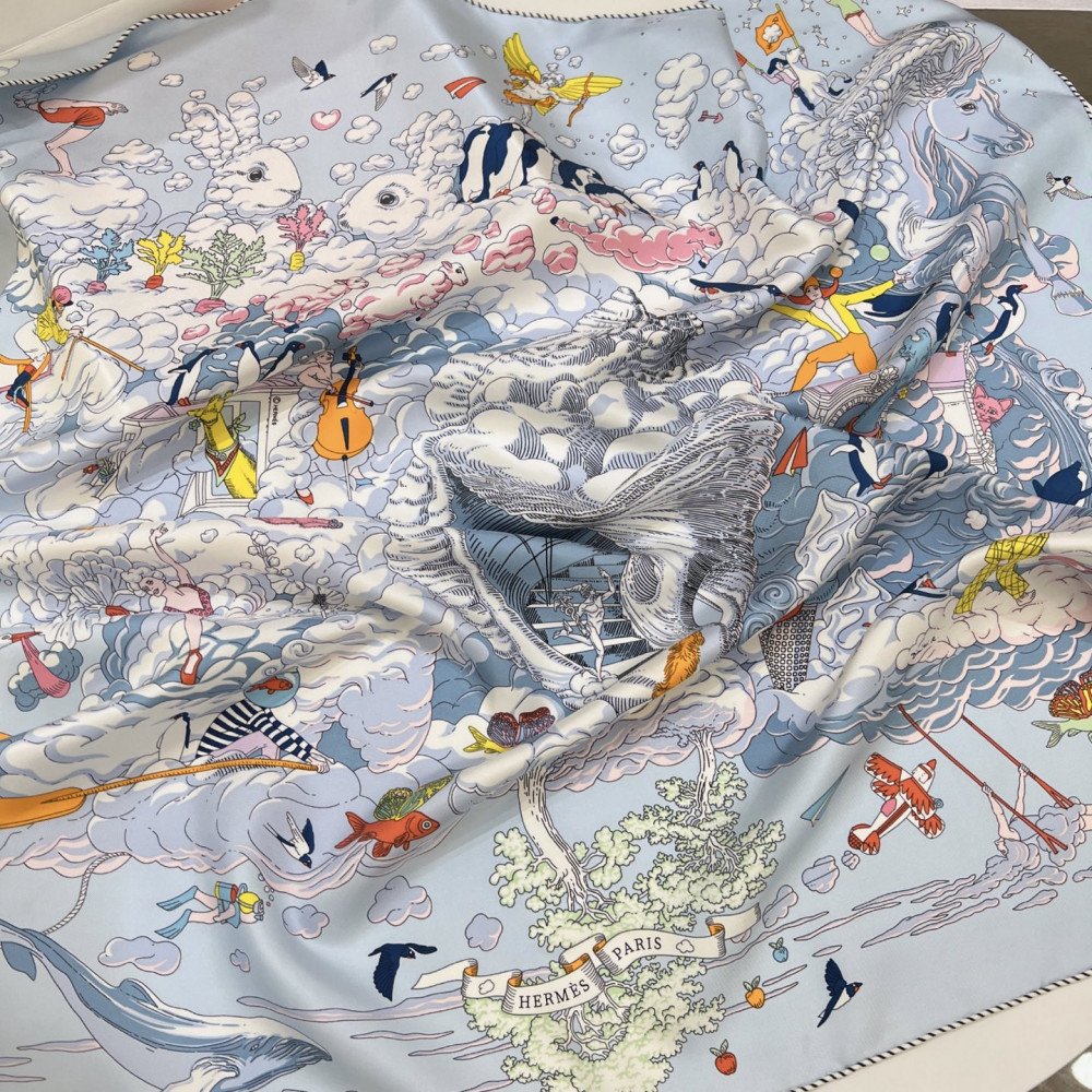 Hermès 90cm 100% Pure Silk Square Scarf!