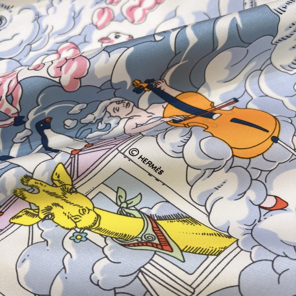 Hermès 90cm 100% Pure Silk Square Scarf!