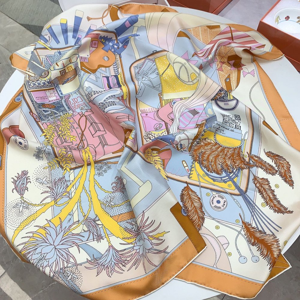 Hermès 90cm 100% Pure Silk Square Scarf!