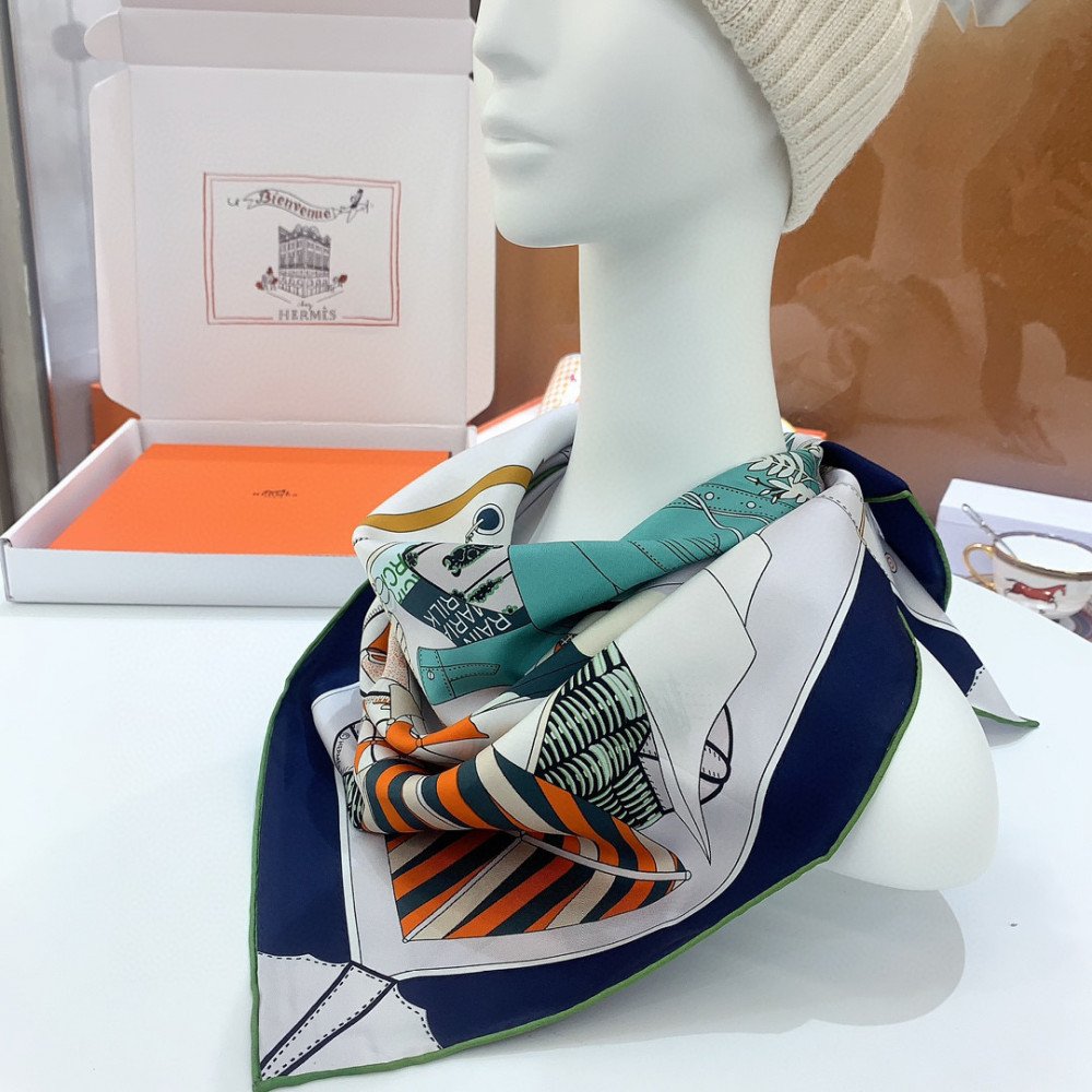 Hermès 90cm 100% Pure Silk Square Scarf!