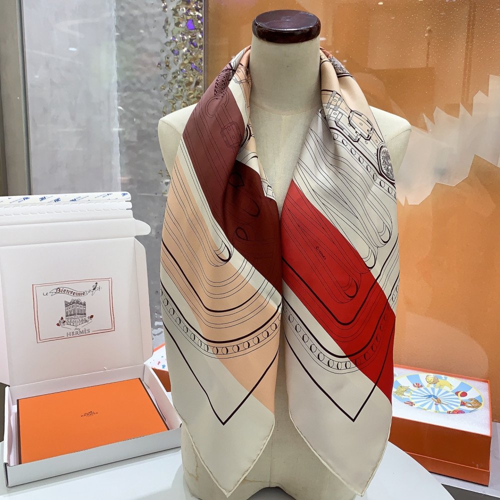 Hermès 90cm 100% Pure Silk Square Scarf!