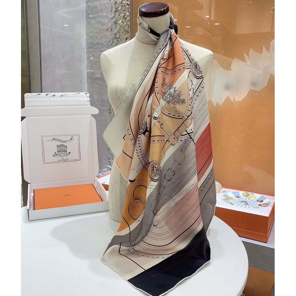 Hermès 90cm 100% Pure Silk Square Scarf!