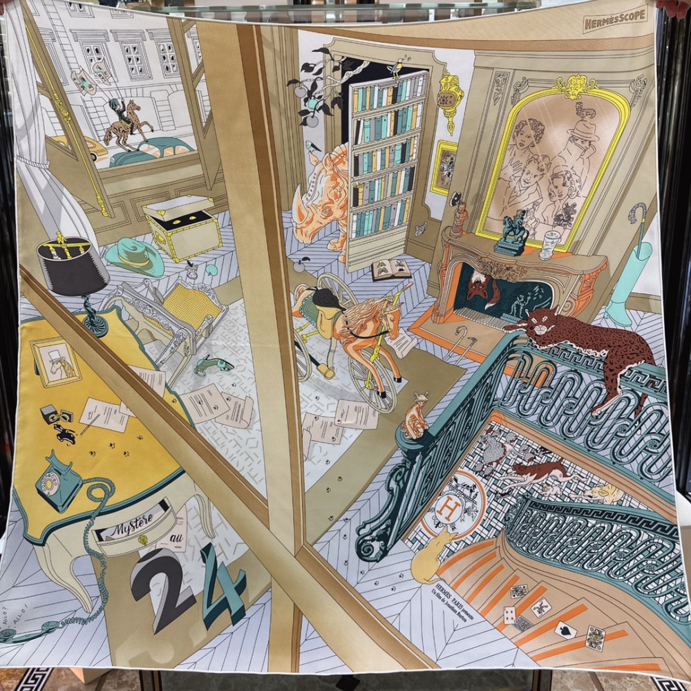 Hermès 90cm 100% Pure Silk Square Scarf!