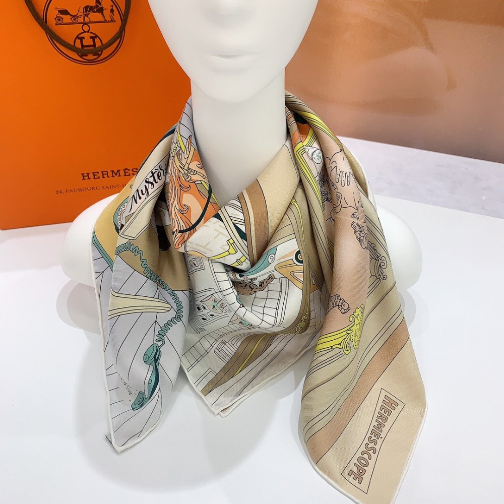 Hermès 90cm 100% Pure Silk Square Scarf!