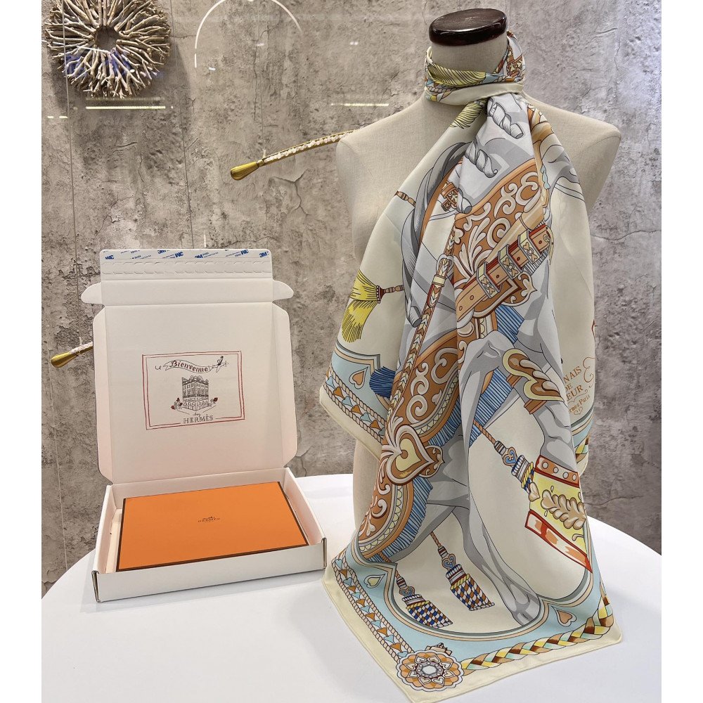 Hermès 90cm 100% Pure Silk Square Scarf! Hermès 90cm 100% Pure Silk Square Scarf!