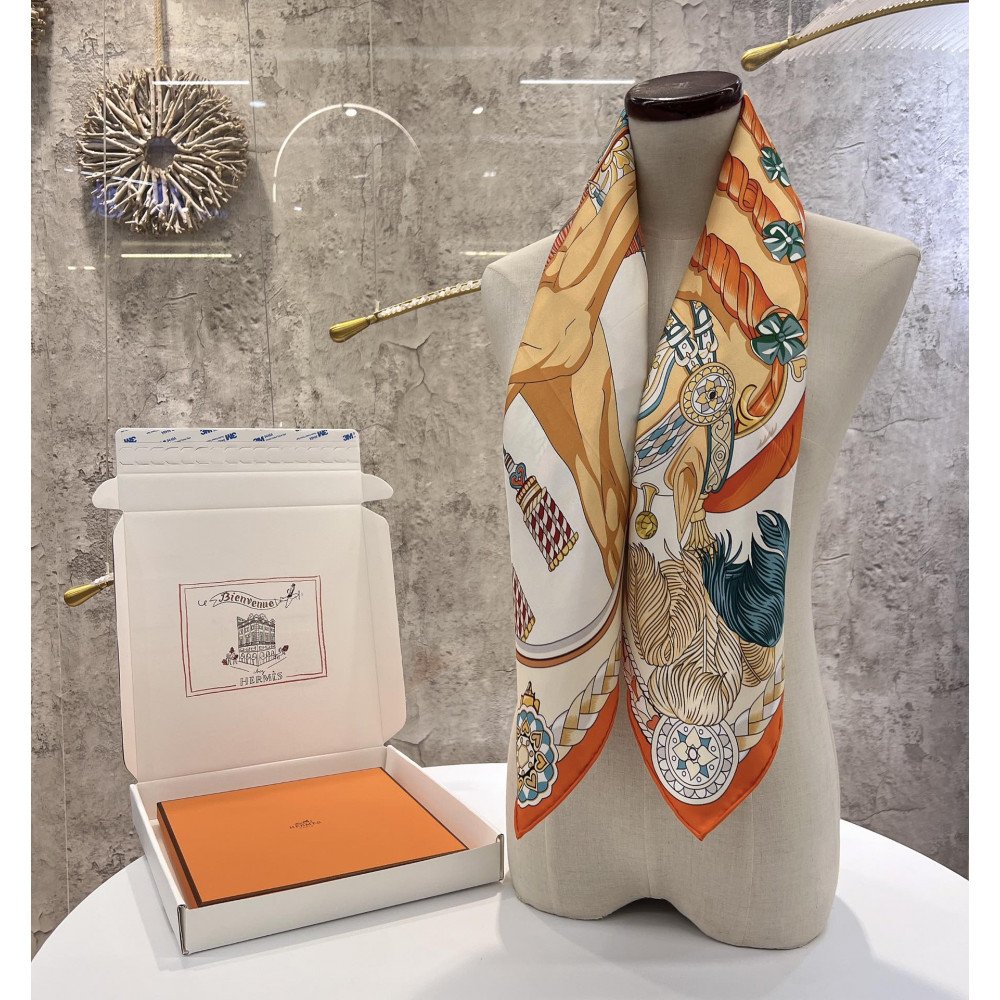 Hermès 90cm 100% Pure Silk Square Scarf!