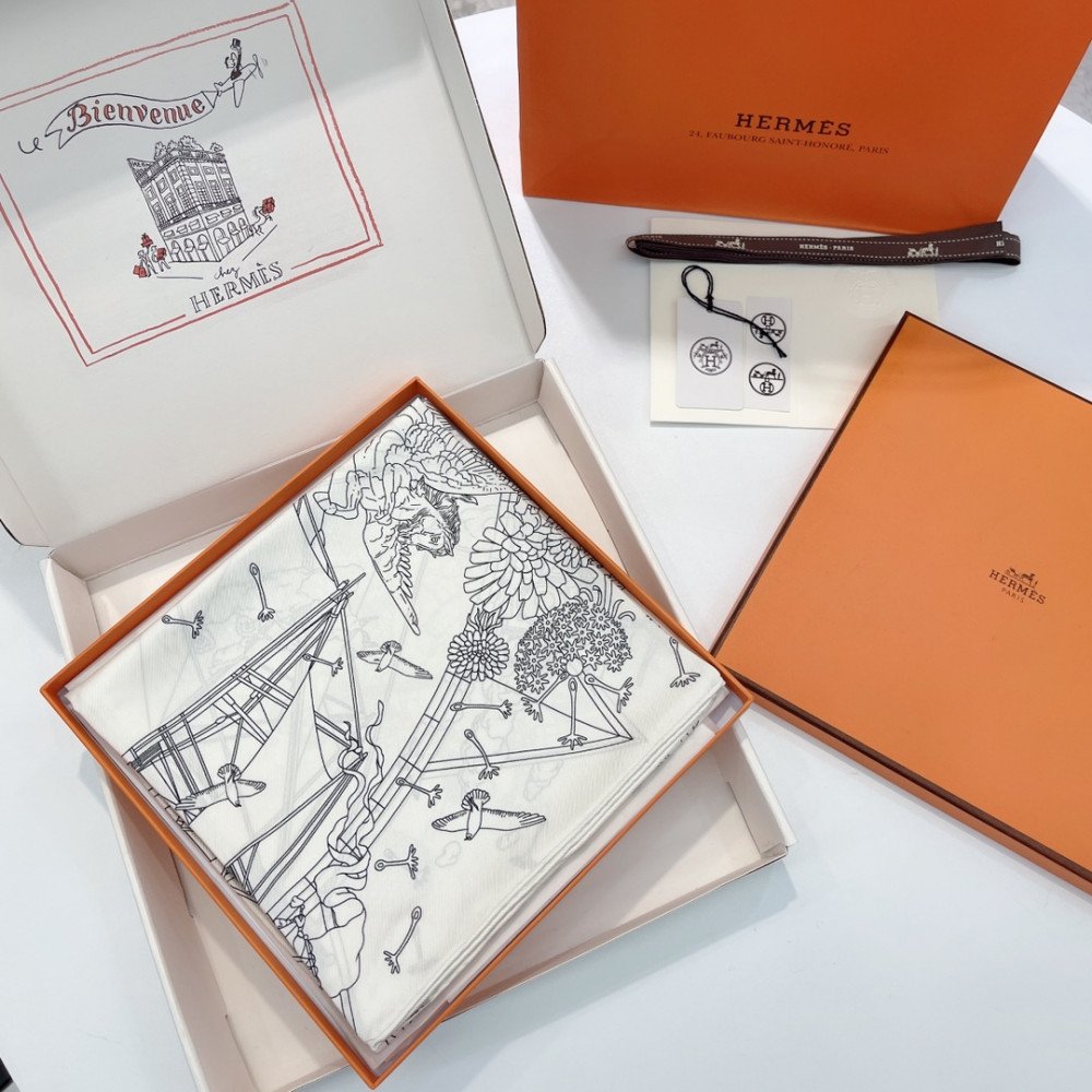 Hermès 90cm 100% Pure Silk Square Scarf! Hermès 90cm 100% Pure Silk Square Scarf!