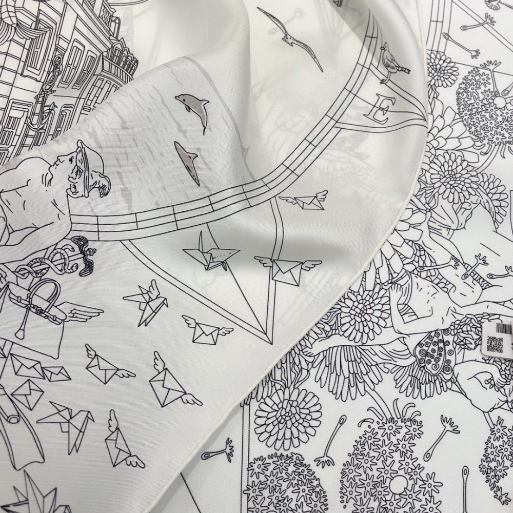 Hermès 90cm 100% Pure Silk Square Scarf! Hermès 90cm 100% Pure Silk Square Scarf!