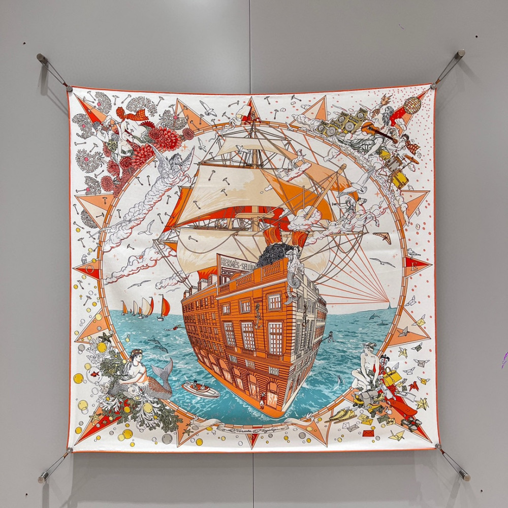 Hermès 90cm 100% Pure Silk Square Scarf!