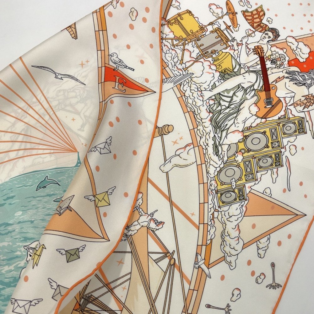 Hermès 90cm 100% Pure Silk Square Scarf!