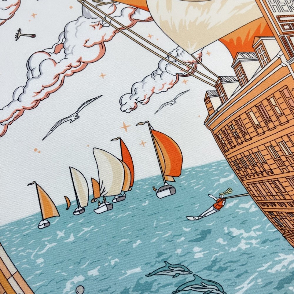 Hermès 90cm 100% Pure Silk Square Scarf!