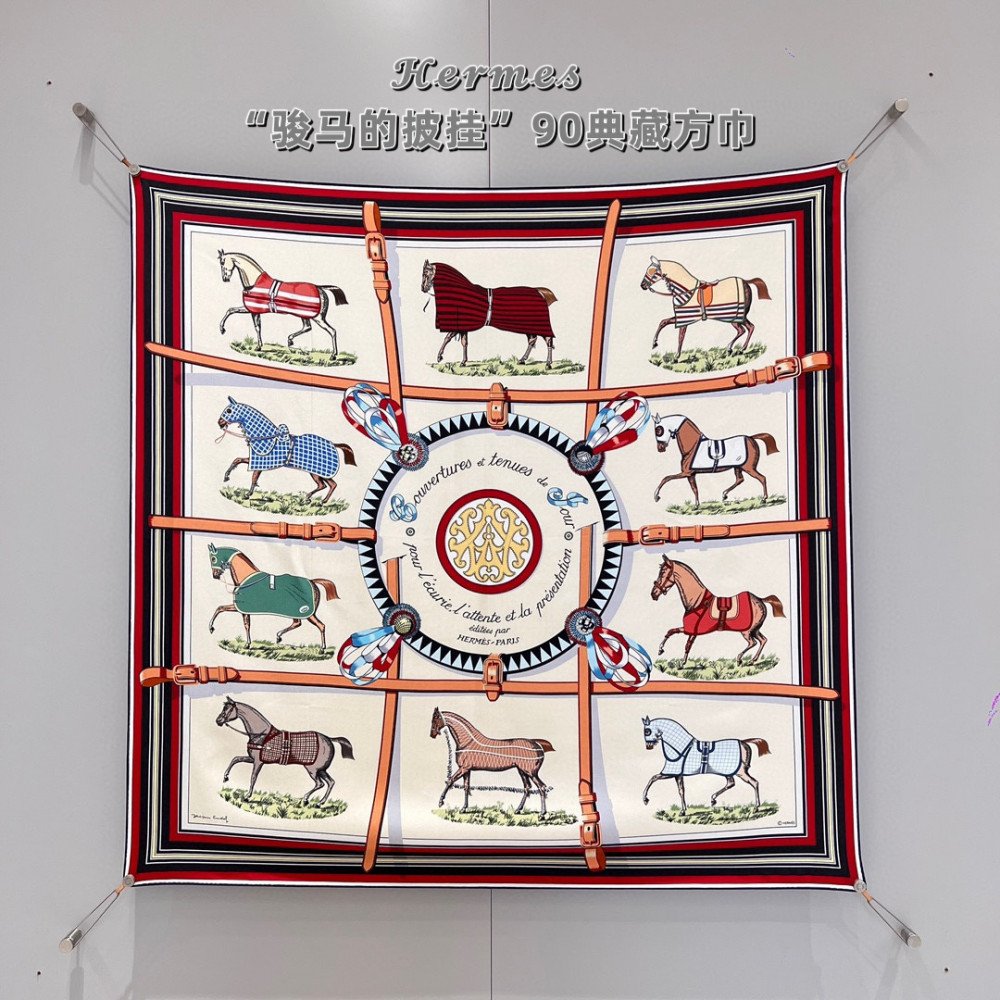 Hermès 90cm 100% Pure Silk Square Scarf!