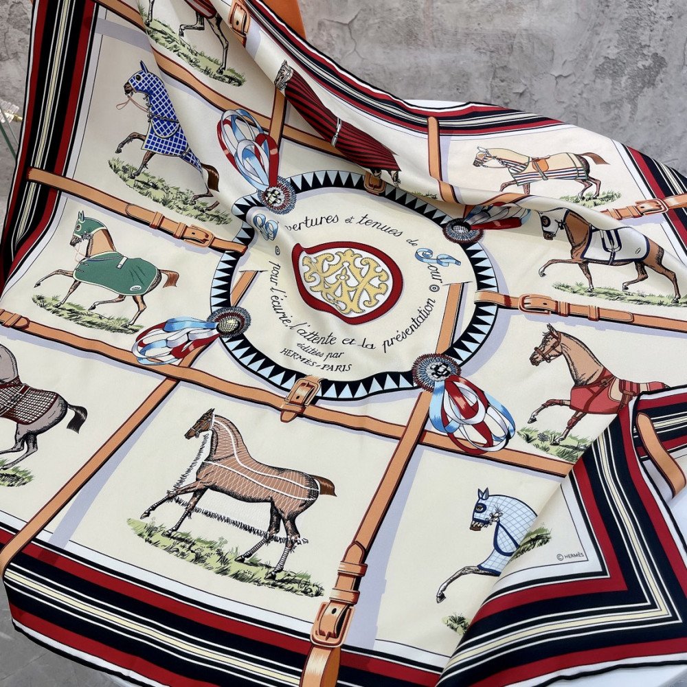 Hermès 90cm 100% Pure Silk Square Scarf! Hermès 90cm 100% Pure Silk Square Scarf!