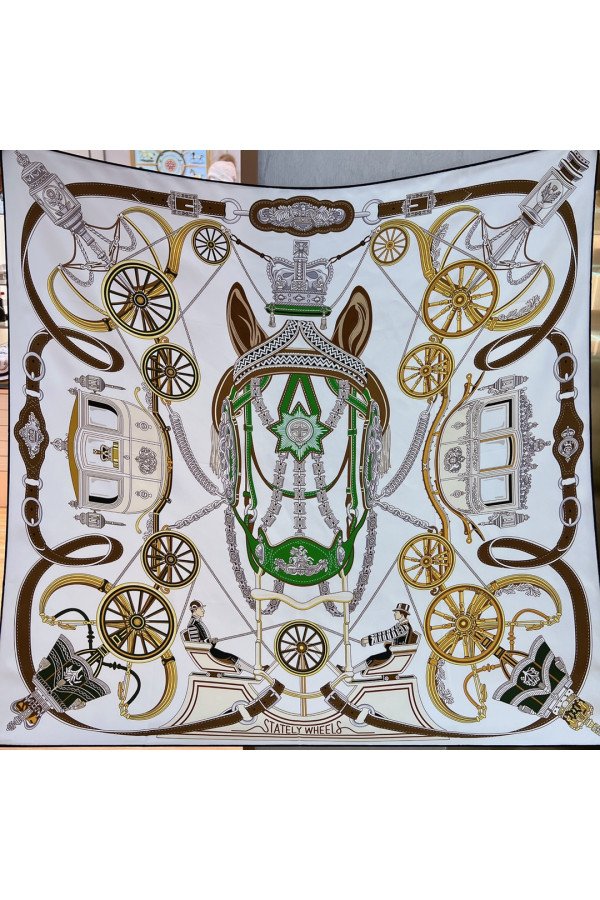 Hermès 90cm 100% Pure Silk Square Scarf!