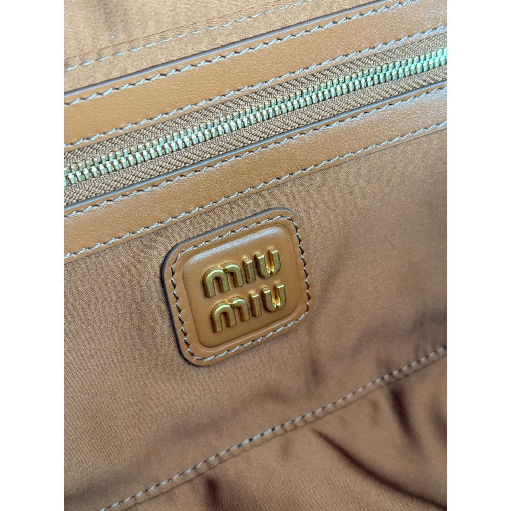 Miu Miu Medium Bowling Bag in Brown Miu Miu Medium Bowling Bag in Brown