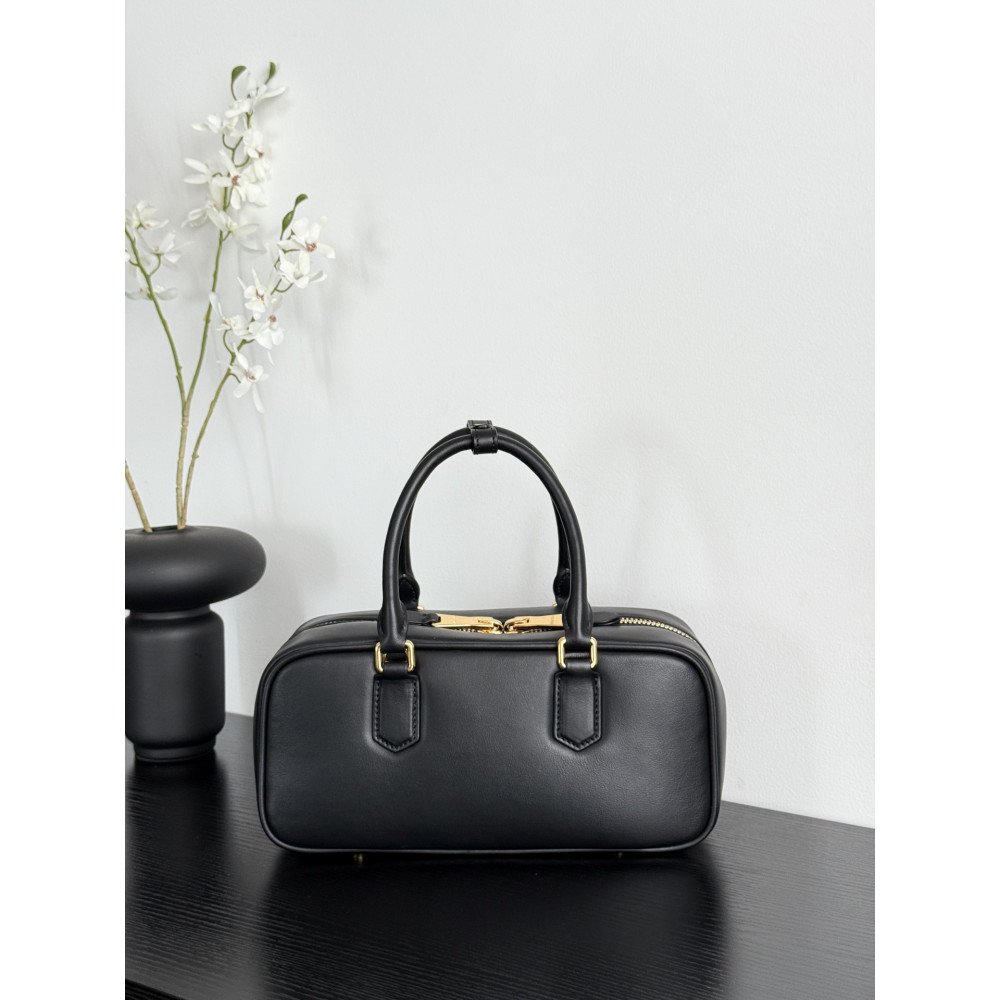 Miu Miu Medium Bowling Bag in Black Miu Miu Medium Bowling Bag in Black