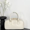 Miu Miu Medium Bowling Bag in White