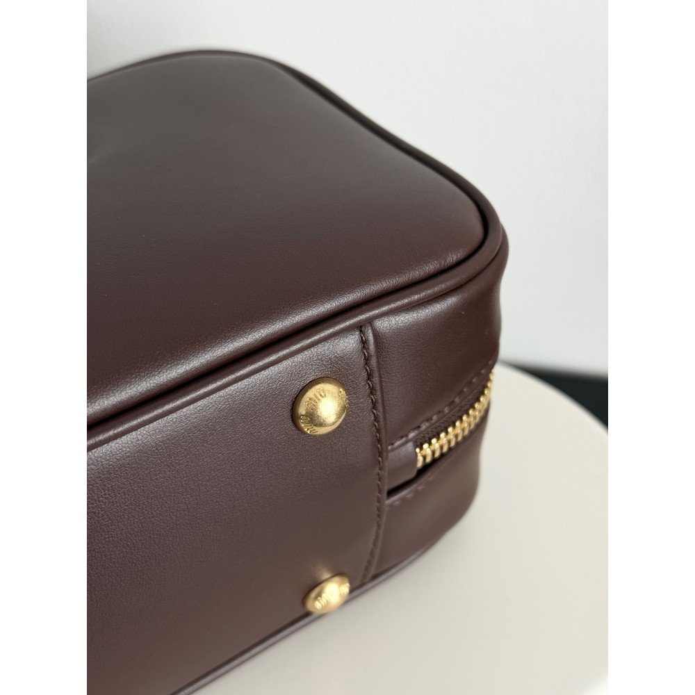 Miu Miu Medium Bowling Bag in Heather Grey Miu Miu Medium Bowling Bag in Heather Grey