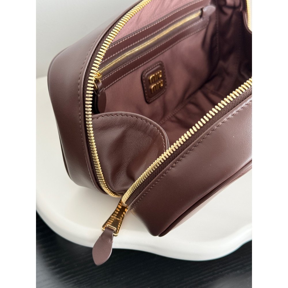 Miu Miu Medium Bowling Bag in Heather Grey Miu Miu Medium Bowling Bag in Heather Grey