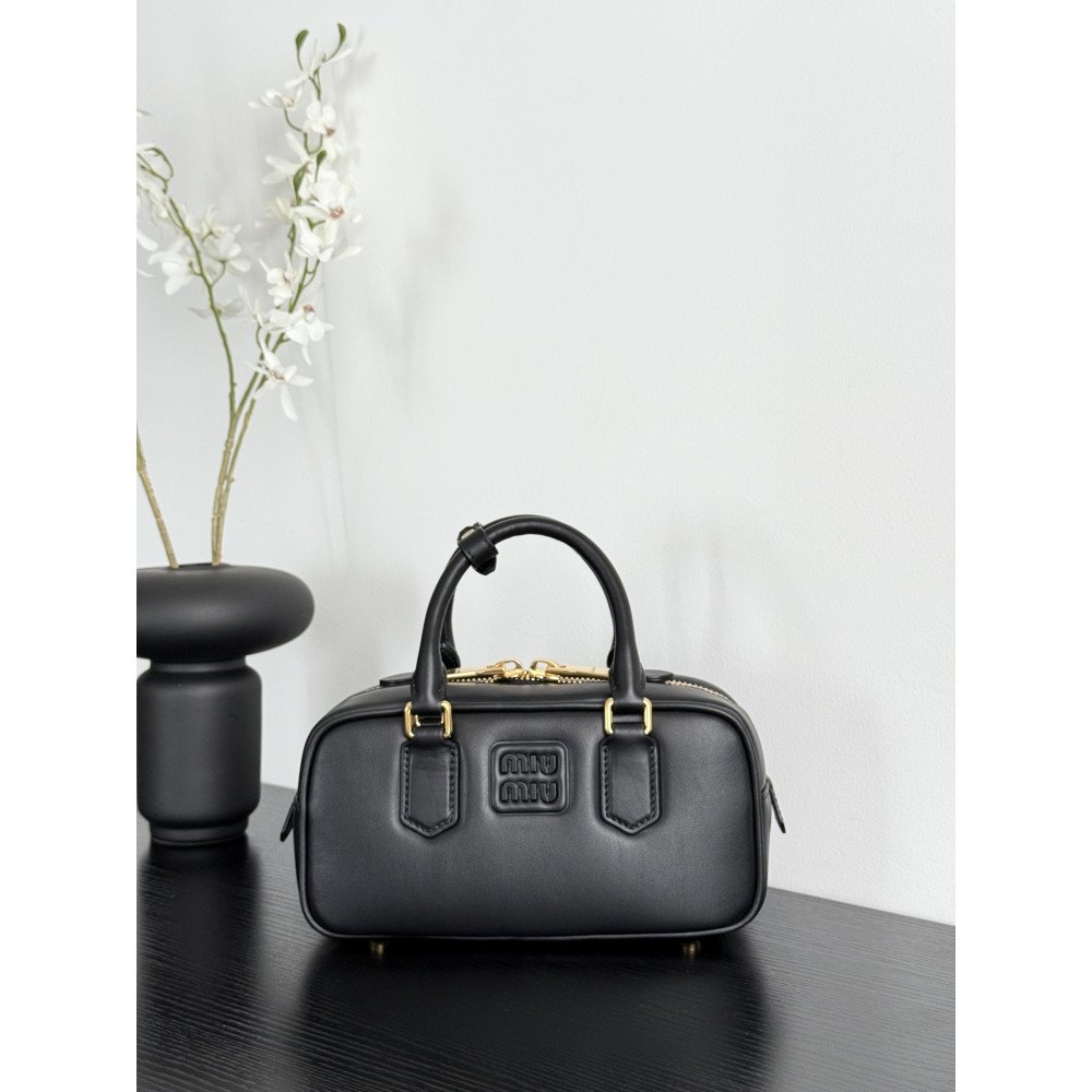 Miu Miu Small Bowling Bag in Black Miu Miu Small Bowling Bag in Black
