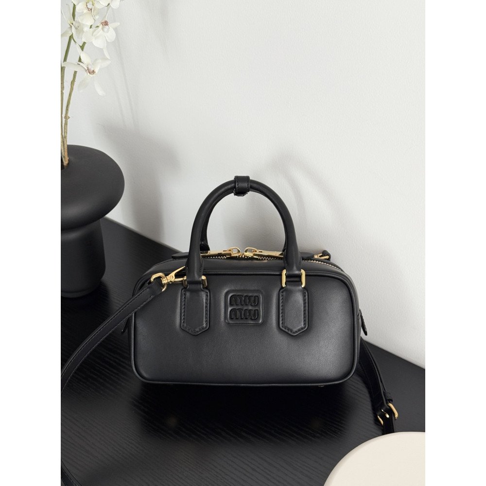 Miu Miu Small Bowling Bag in Black Miu Miu Small Bowling Bag in Black