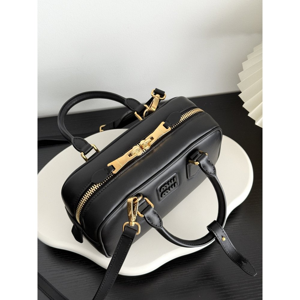Miu Miu Small Bowling Bag in Black Miu Miu Small Bowling Bag in Black