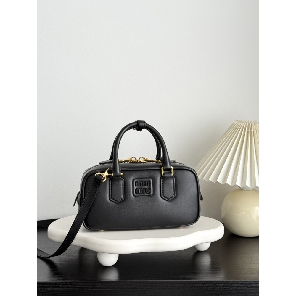 Miu Miu Small Bowling Bag in Black Miu Miu Small Bowling Bag in Black