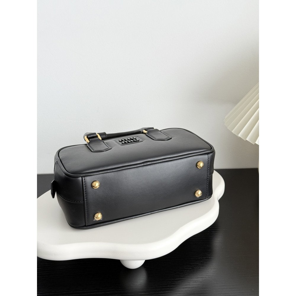 Miu Miu Small Bowling Bag in Black Miu Miu Small Bowling Bag in Black