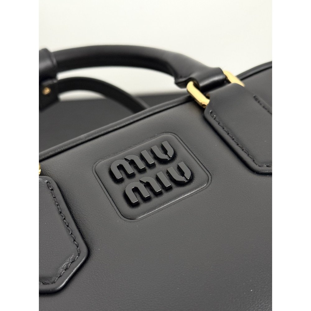 Miu Miu Small Bowling Bag in Black Miu Miu Small Bowling Bag in Black