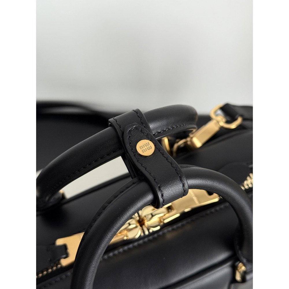 Miu Miu Small Bowling Bag in Black Miu Miu Small Bowling Bag in Black