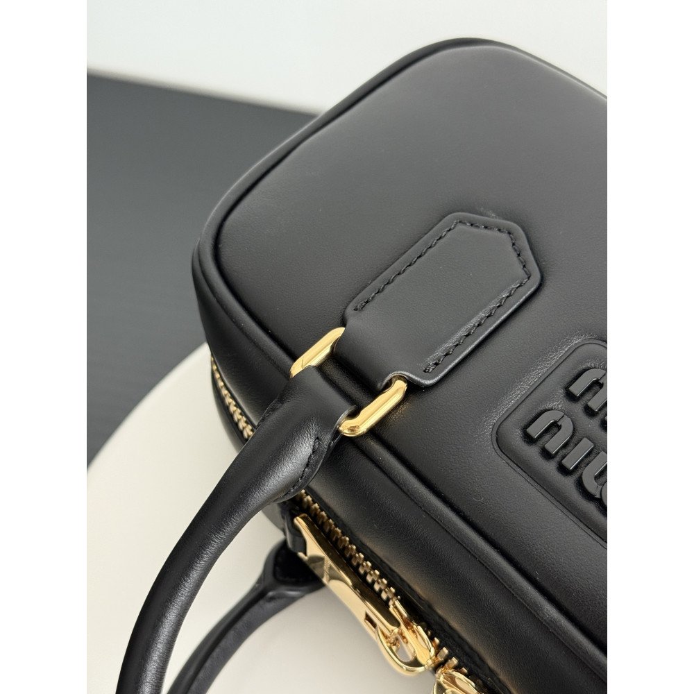 Miu Miu Small Bowling Bag in Black Miu Miu Small Bowling Bag in Black