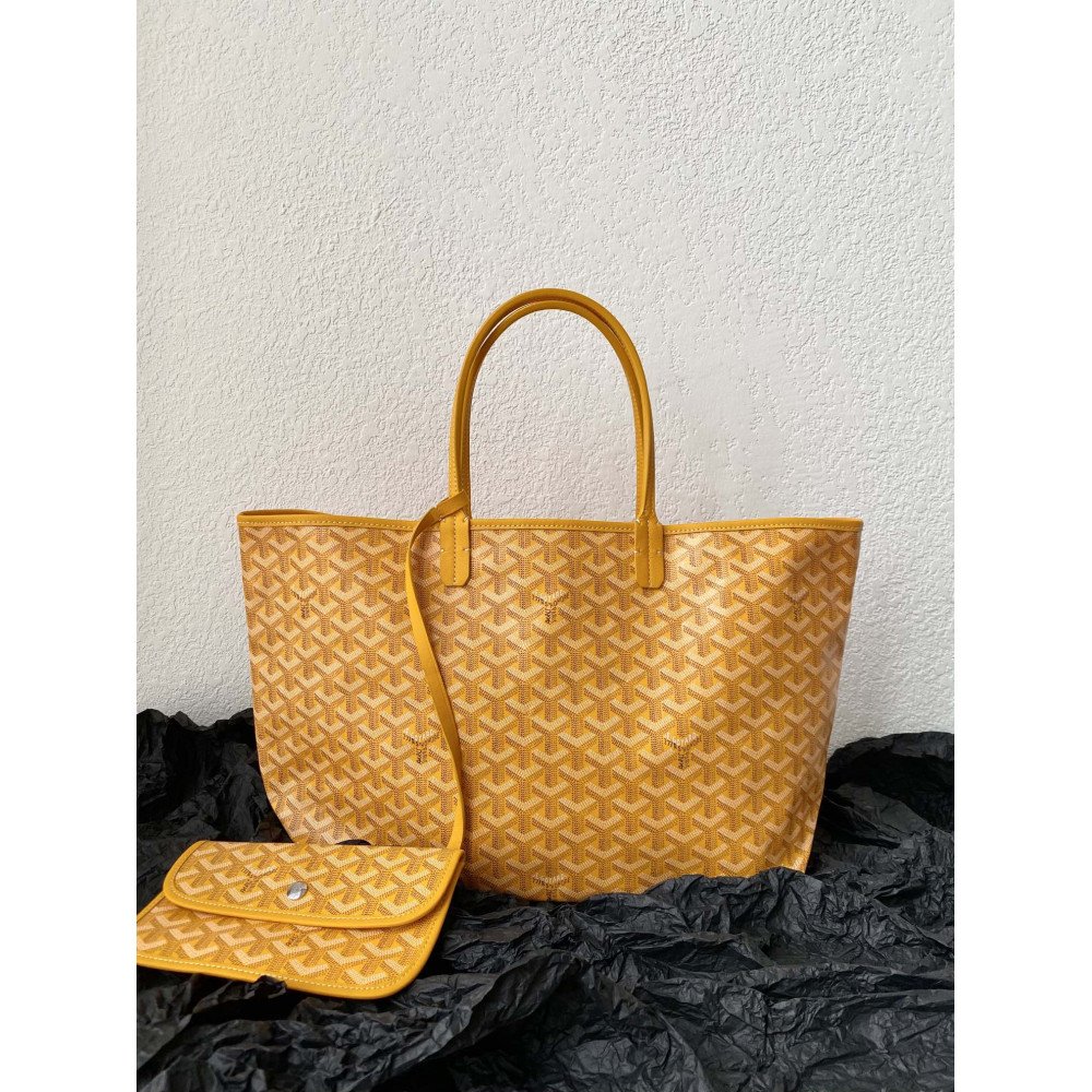 Goyard Dog-Teeth Tote Bag! Yellow Goyard Dog-Teeth Tote Bag! Yellow