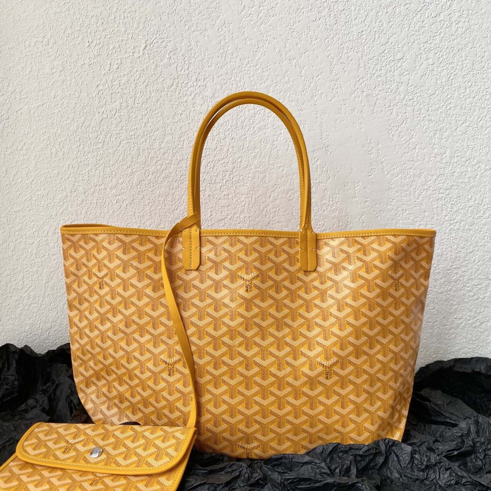 Goyard Dog-Teeth Tote Bag! Yellow Goyard Dog-Teeth Tote Bag! Yellow