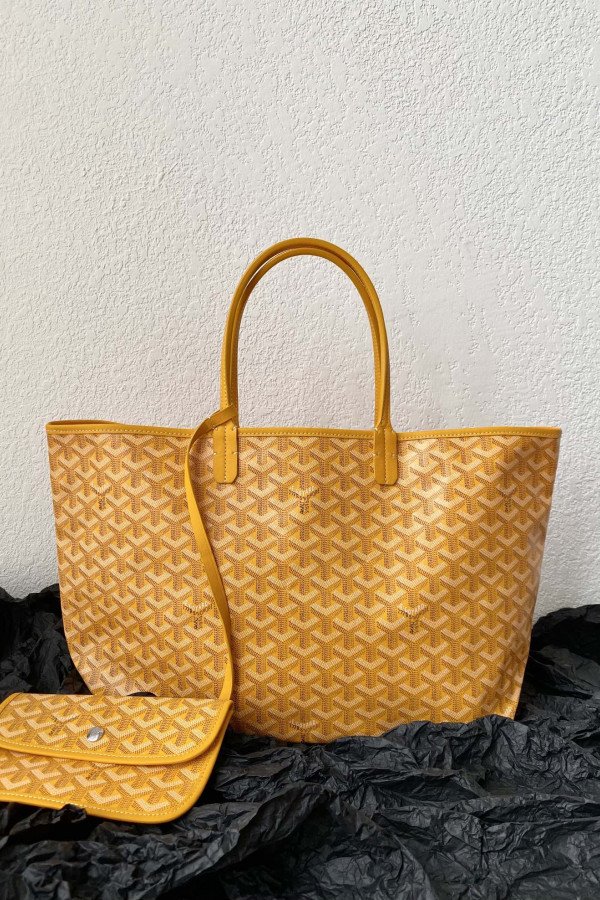 Goyard Dog-Teeth Tote Bag! Yellow
