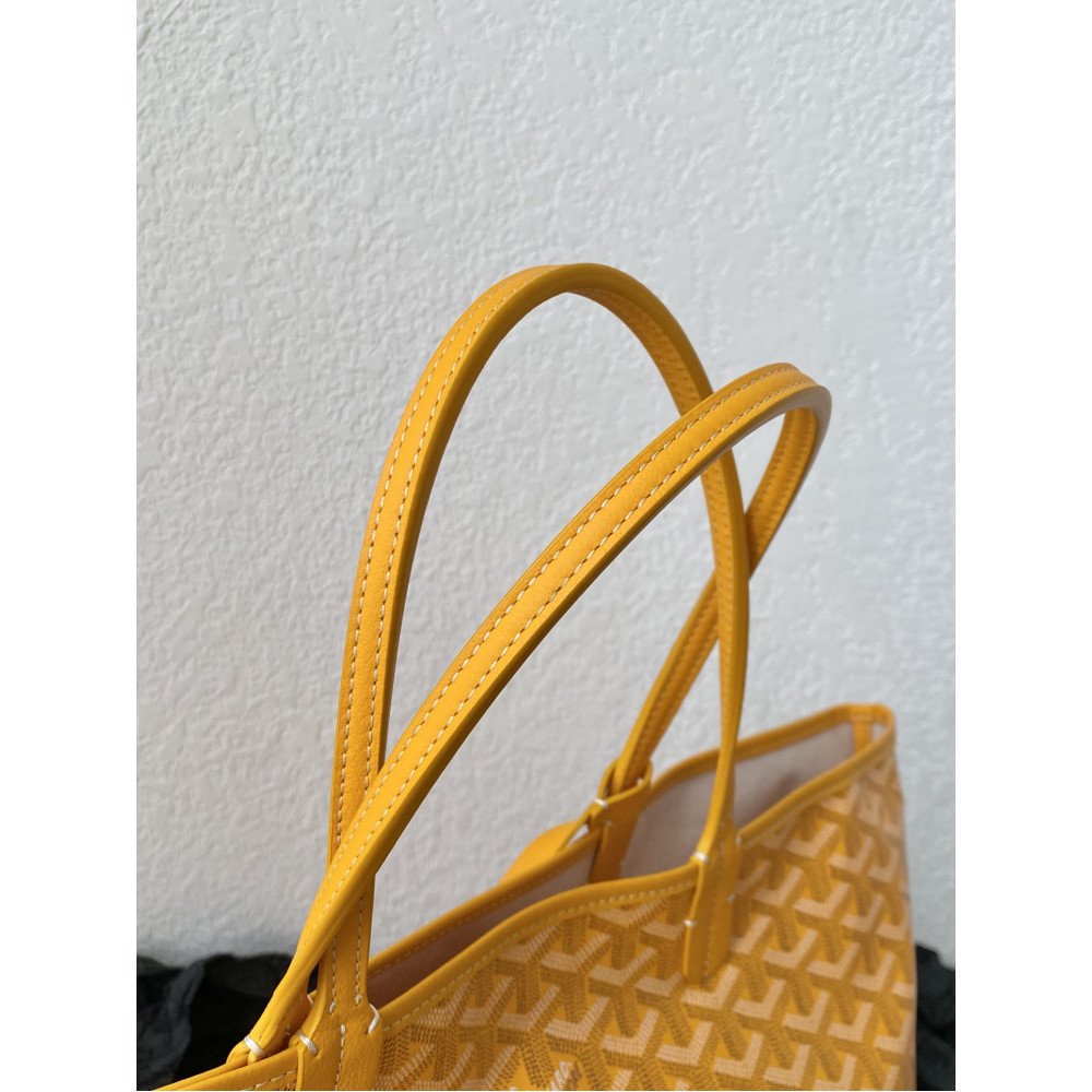 Goyard Dog-Teeth Tote Bag! Yellow Goyard Dog-Teeth Tote Bag! Yellow